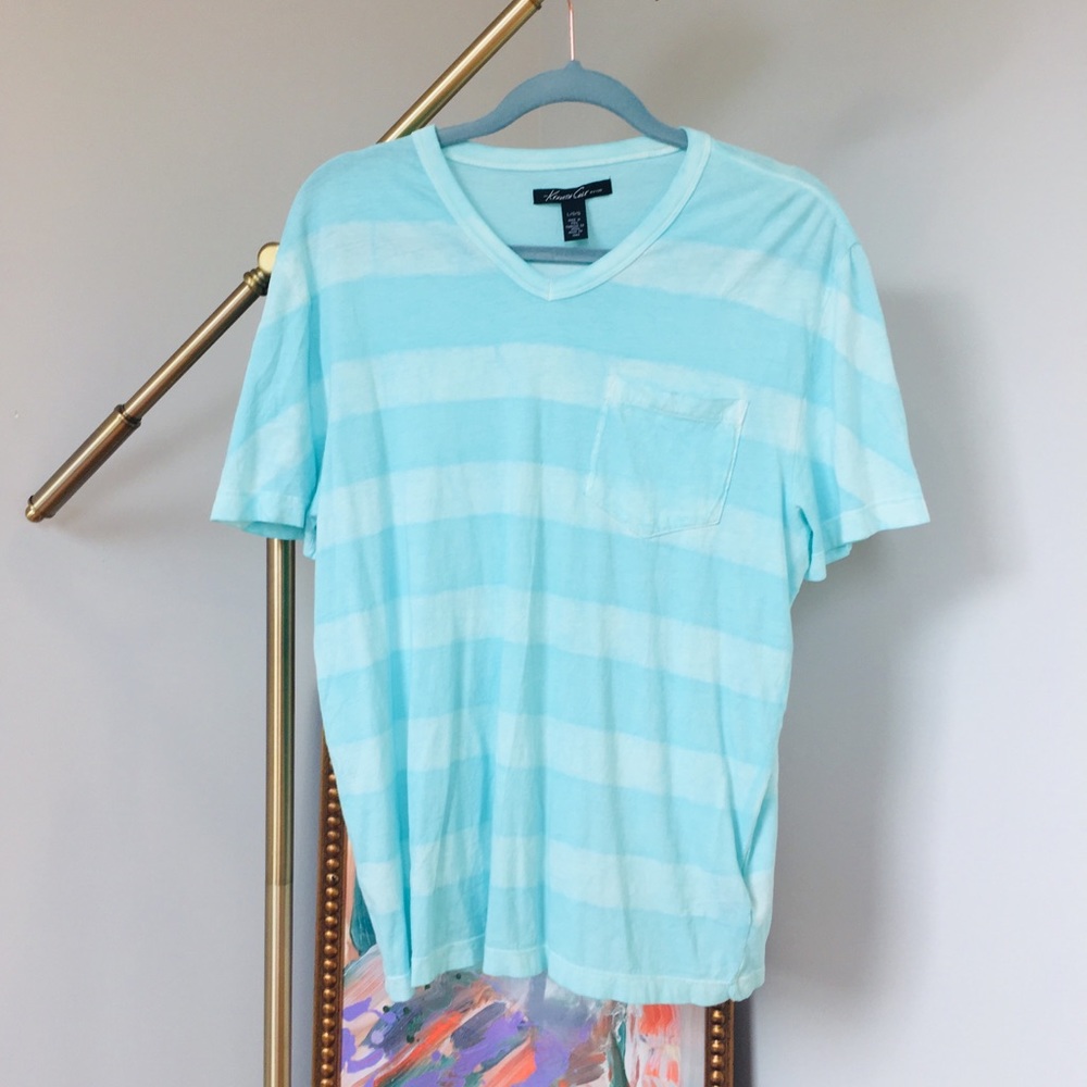 Striped V-neck Shirt